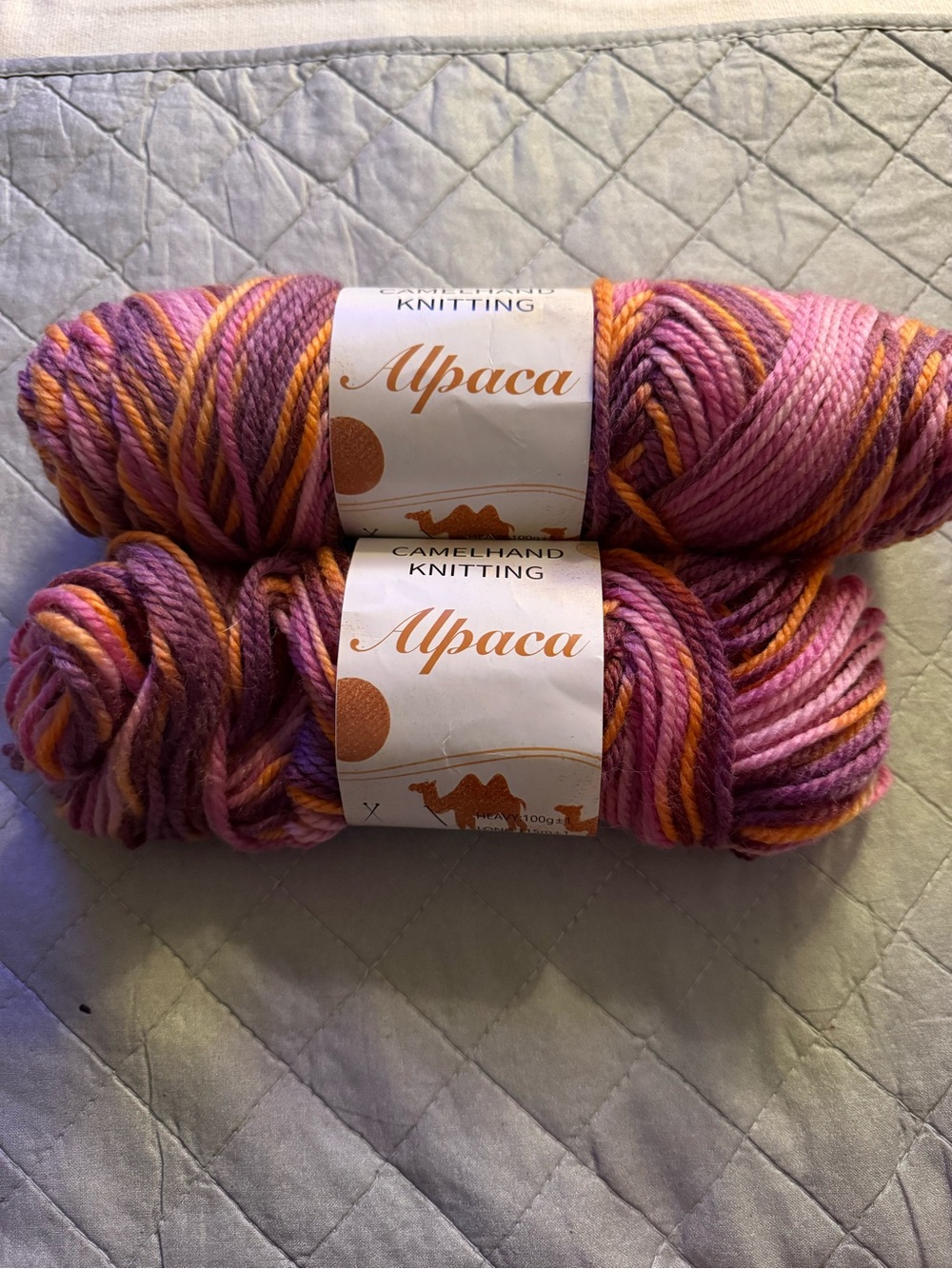 Alpaca/Wool Blend, Camelhand Knitting 1.5 skein, Color 0.8, 100 gm/115 m